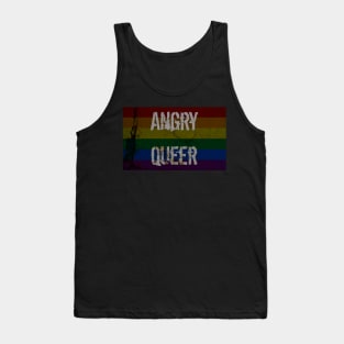 Angry Rainbow Queer Tank Top